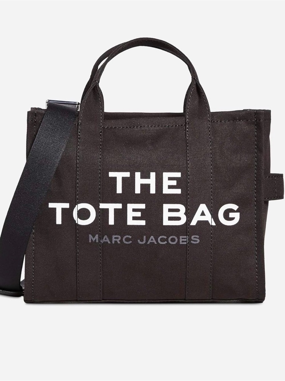 Marc Jacobs The Tote Bag - Black with White Logo